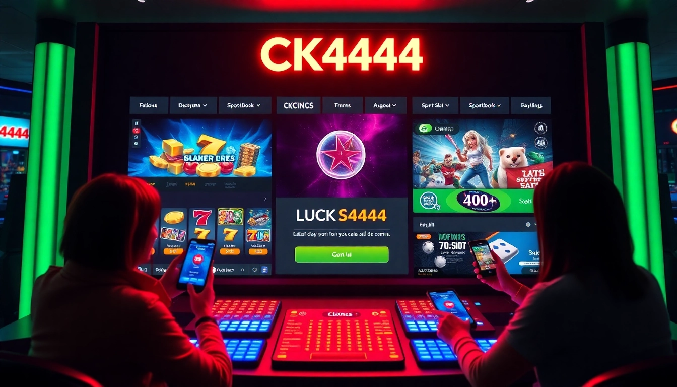 Player accessing ck4444 login portal on modern device, showcasing seamless user interface and vibrant gaming environment, emphasizing secure login process.