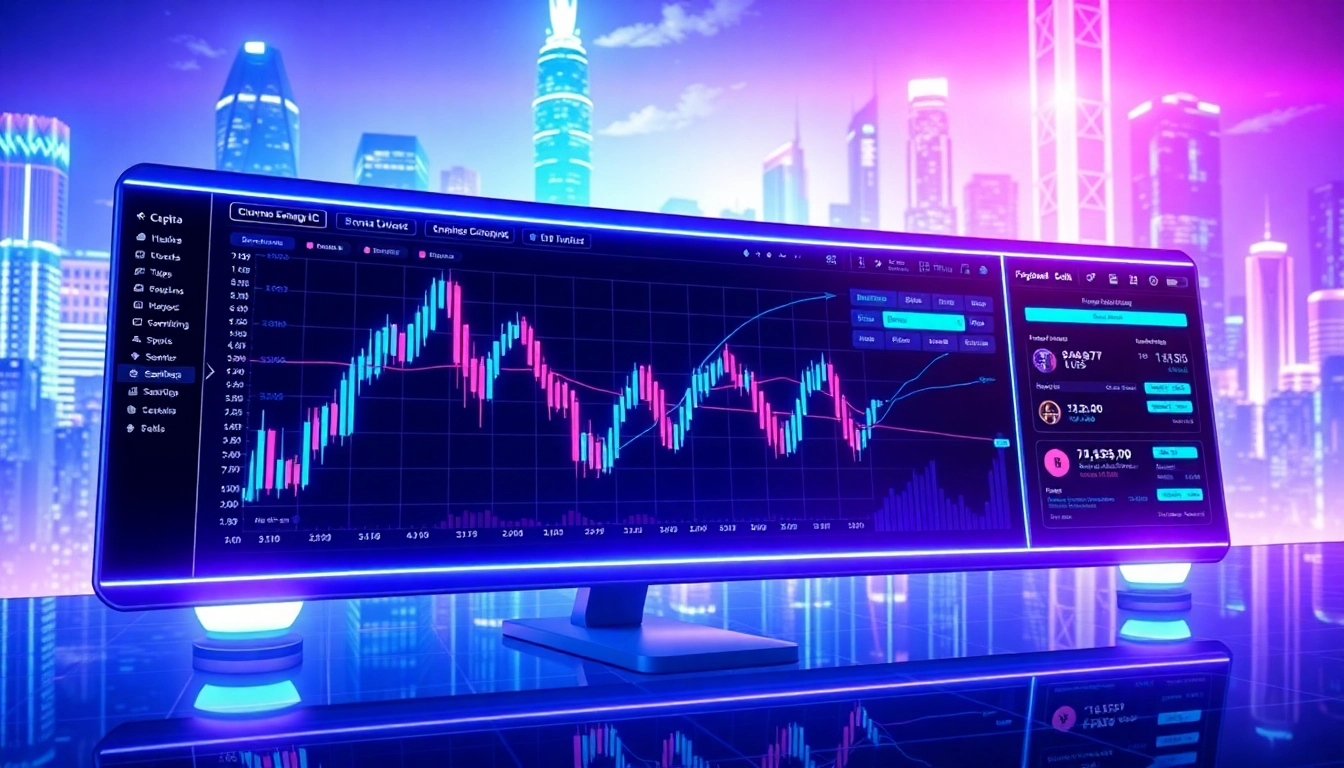 Crypto exchange platform with advanced trading interface and real-time market data for digital